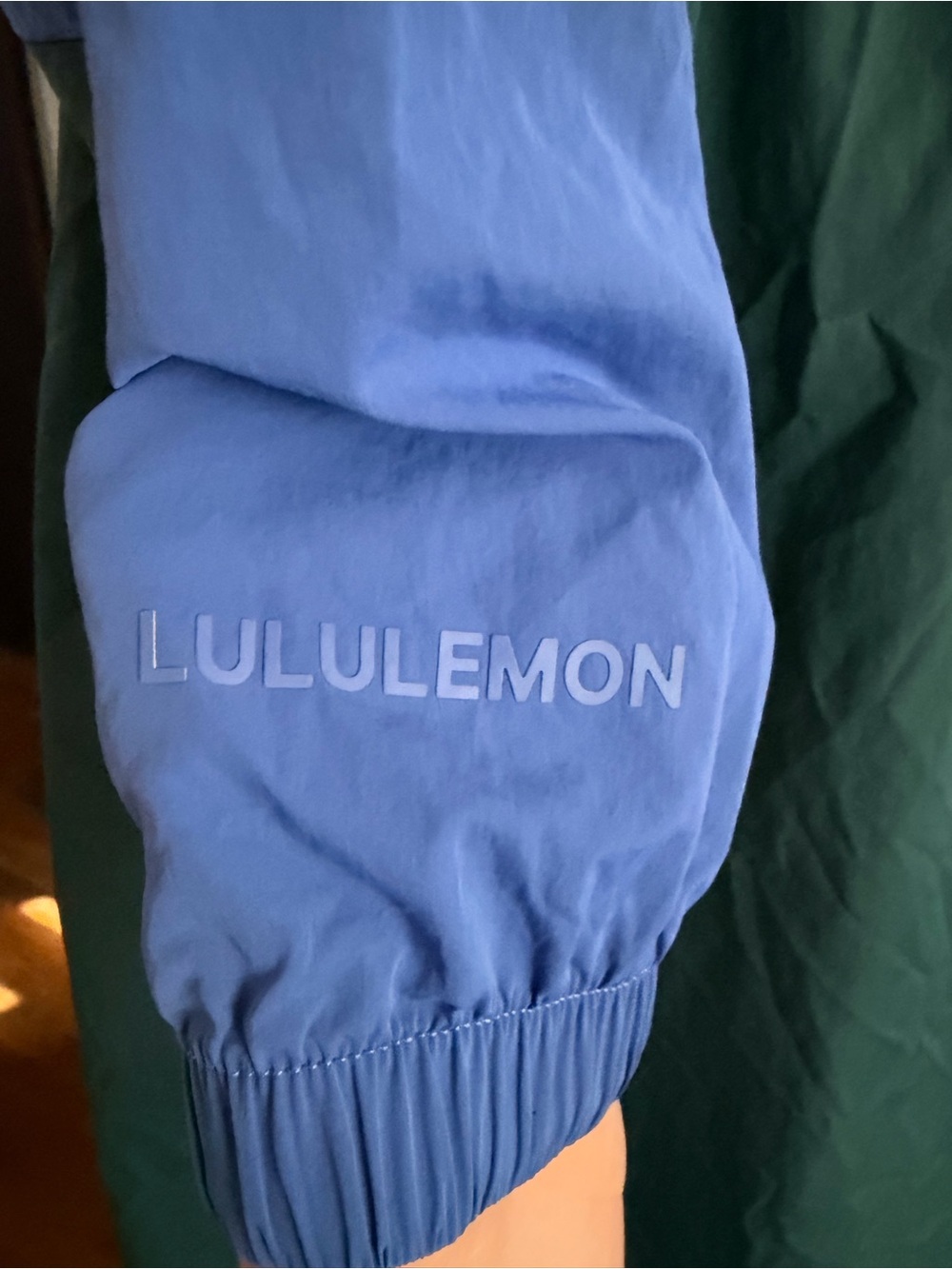 Lululemon Evergreen Full Zip Long Jacket Size 6 Green Jasper Wild Indigo Coat - Picture 6 of 10